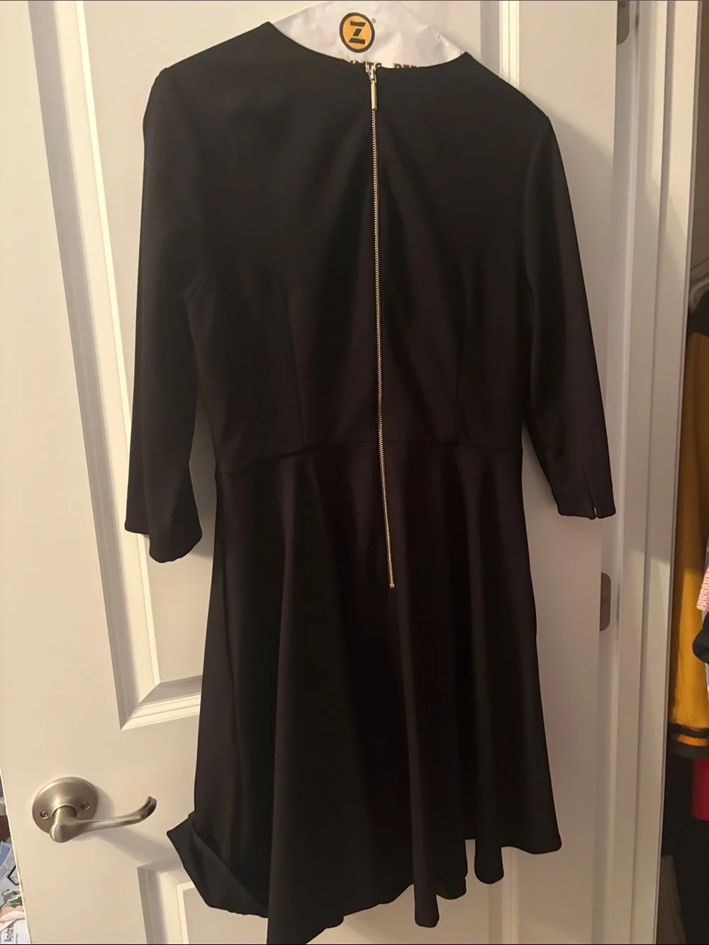 Black Pearl Bow A-Line Dress